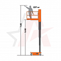 Диаграмма грузоподъемности Мачтовый подъемник Dingli AMWP8-8100L