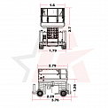 Чертеж Ножничный подъемник AURORA SR1218D 