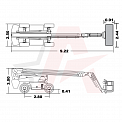 Чертеж Коленчатый подъемник AURORA BA28BERT
