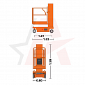 Чертеж Мачтовый подъемник Dingli AMWP8-8100L
