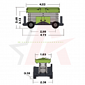 Чертеж Ножничный подъемник ZOOMLION ZS1623ERT