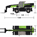 Чертеж Телескопический погрузчик ZOOMLION ZTH4518R