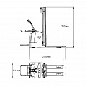 Чертеж Штабелер AURORA CDDK15-I-Li