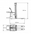 Чертеж Штабелер AURORA CDDK15-III-Li